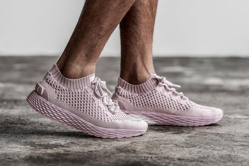 Pink Nobull Lilac Knit Runner Men's Running Shoes | CA W1062N